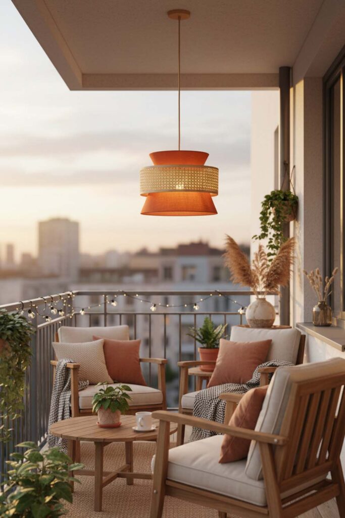 The Ultimate Guide to Modern Pendant Lighting: Elevating Every Corner of Your Home balcony bamboo fabric shade pendant light warm evening glow